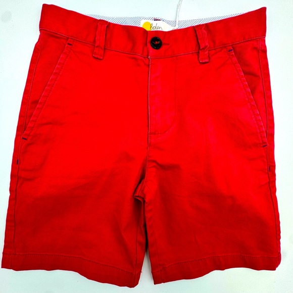 Mini Boden Sz 7 Chino Shorts Strawberry Red - Picture 4 of 4